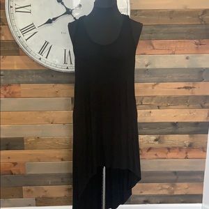 Black high low dress